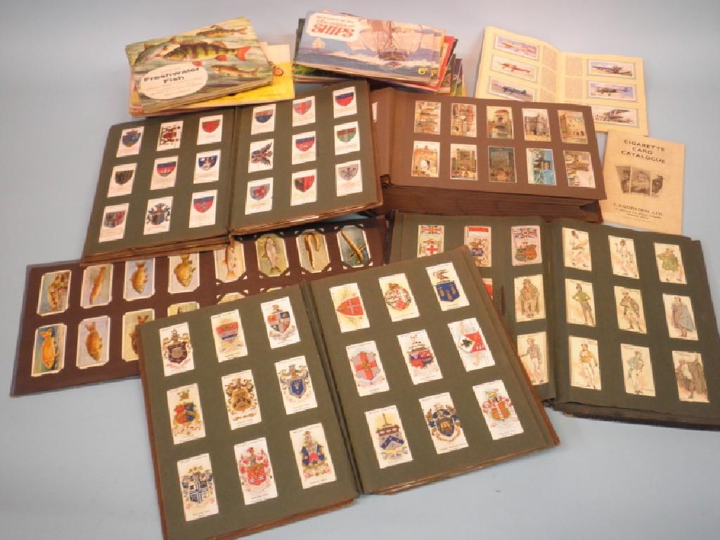 Appraisal: Various albums of cigarette cards and tea cards etc