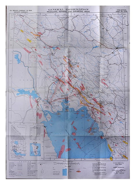 Appraisal: Maps of the Iran region including A General Information map