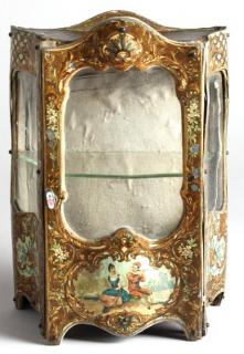 Appraisal: Vintage Louis XV The giltwood and gesso surfaces finely painted