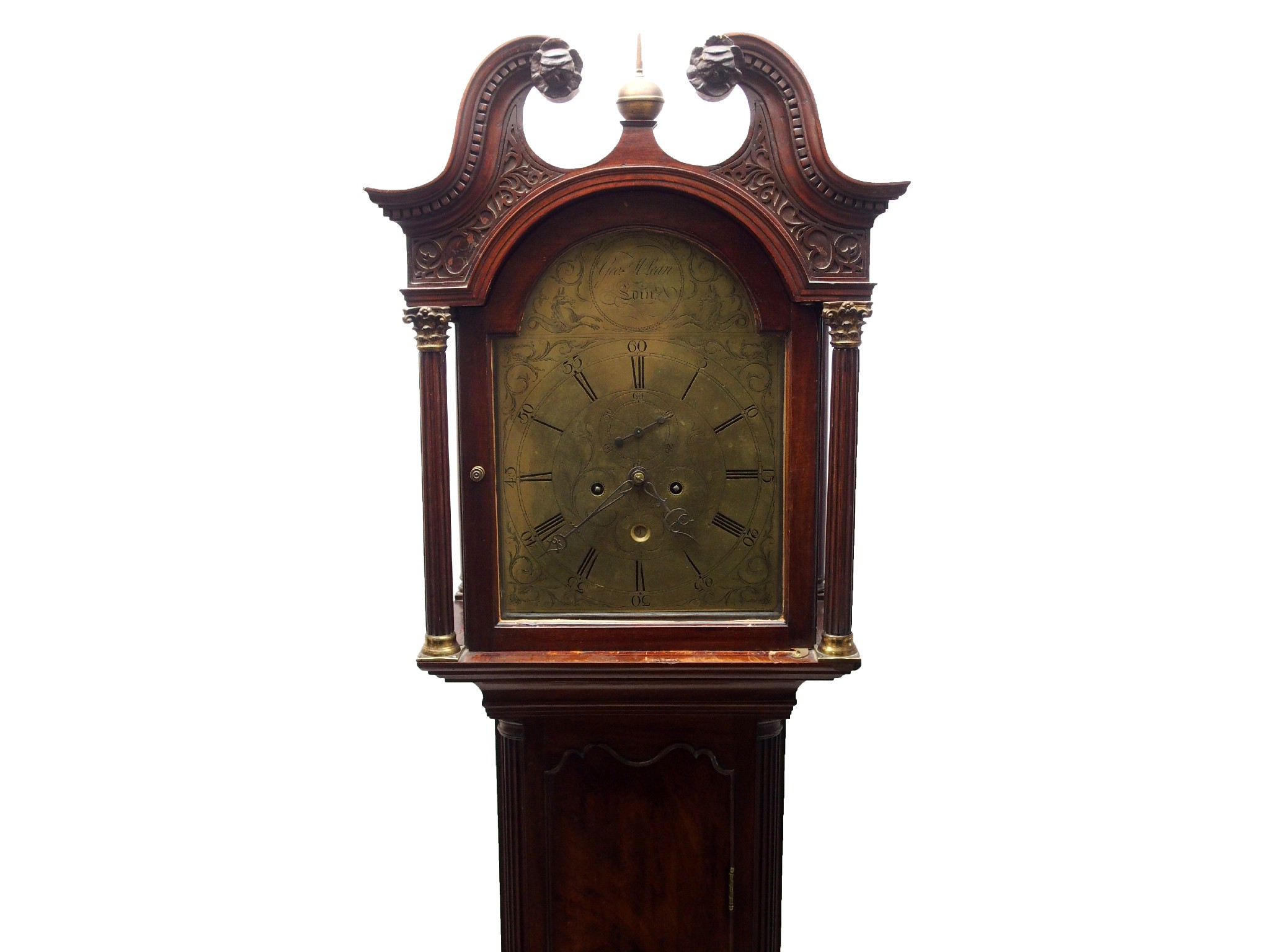 Appraisal: A George III mahogany longcase clockthe brass dial inscribed Geo