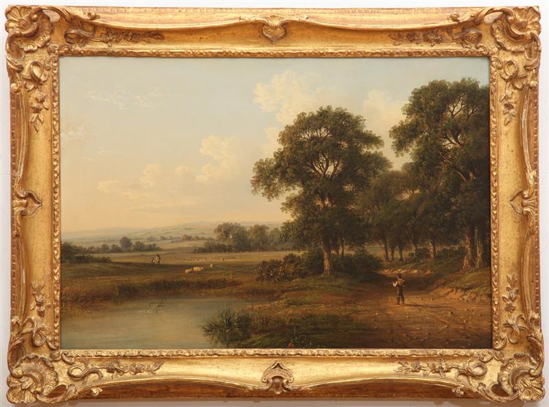 Appraisal: JAMES F WILLIAMS - A VIEW IN PERTHSHIRE Oil on