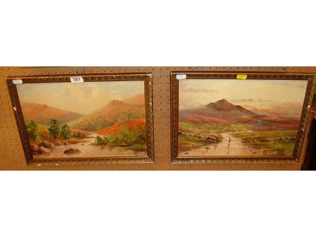 Appraisal: A pair of early th century oil paintings on board