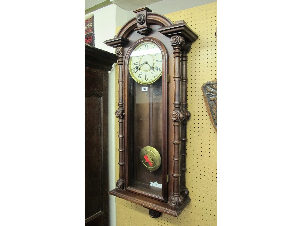 Appraisal: Reproduction Vienna wall clock