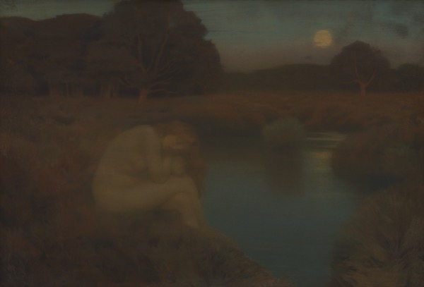 Appraisal: Marie Auguste Emile-Rene Menard - x image Moonlight Nude on