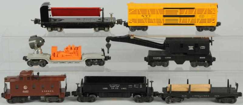 Appraisal: Lot of Lionel Freight Cars American Post-war Includes no dump