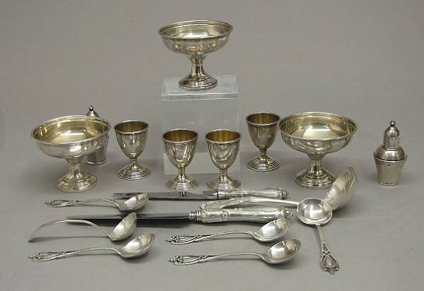 Appraisal: Property of various owners Comprising set egg cups N Reed