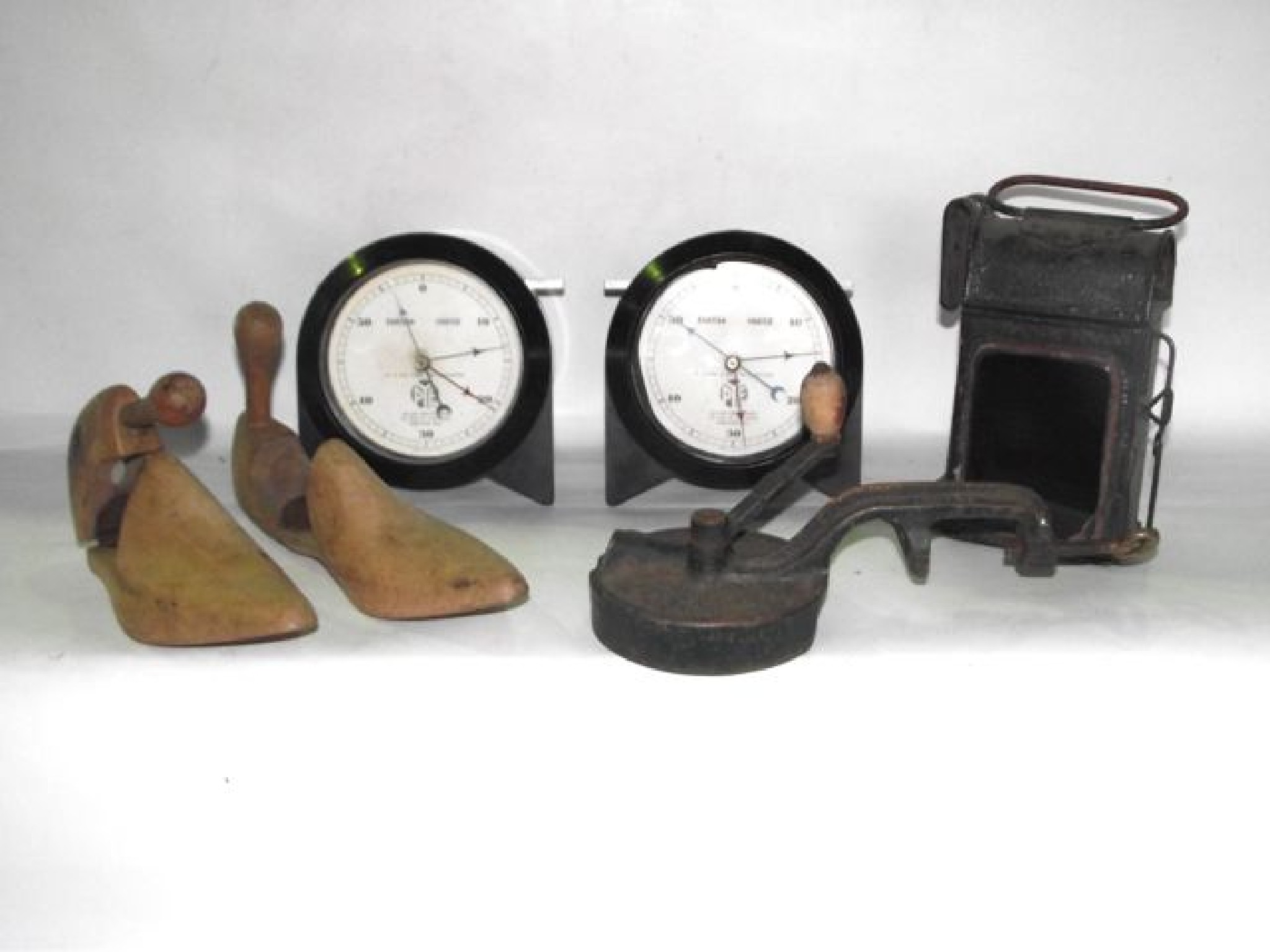 Appraisal: A pair of th century Bakelite cased Pye stop clocks