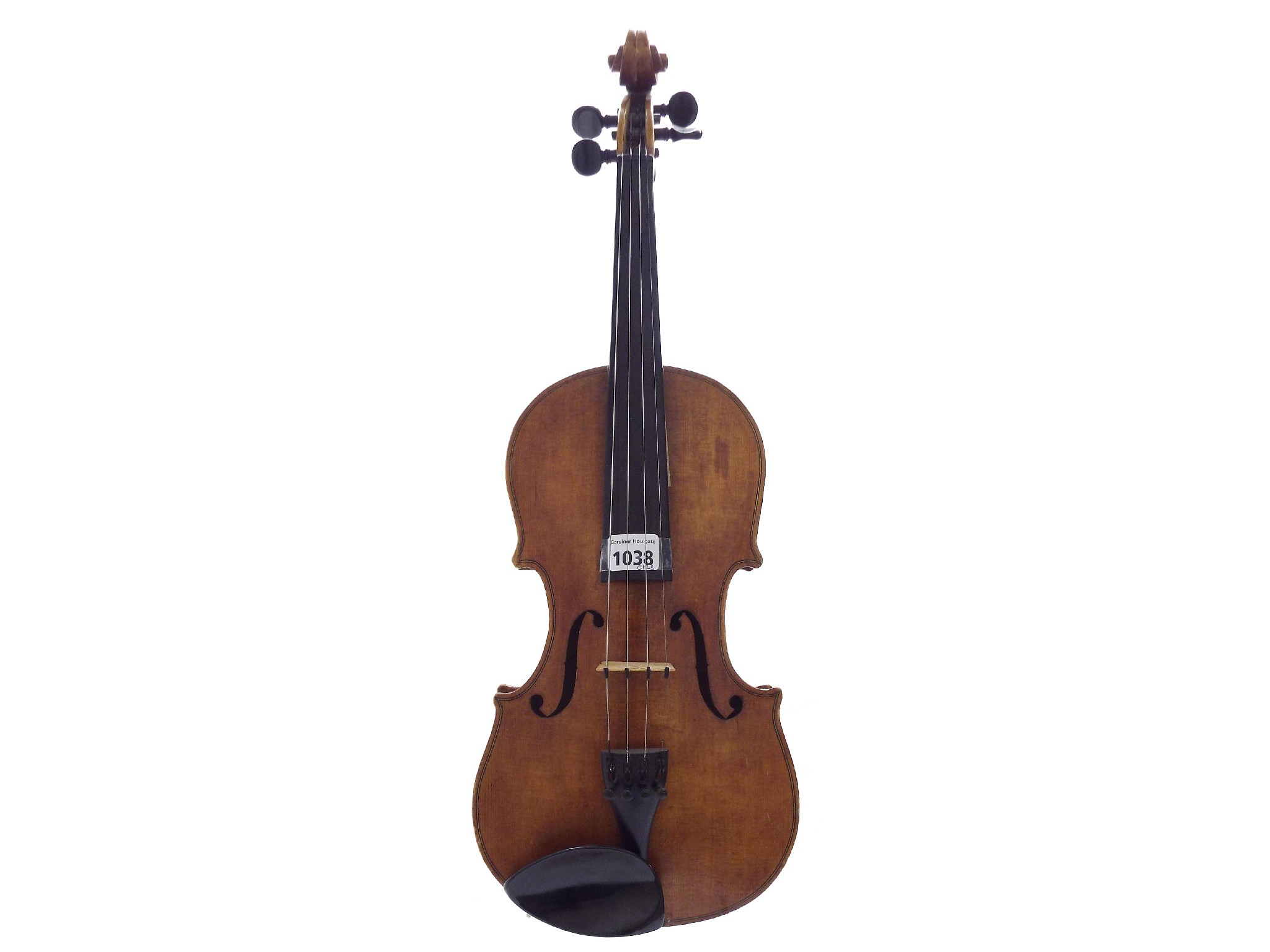 Appraisal: English violin labelled J Baldock no cm two bows case