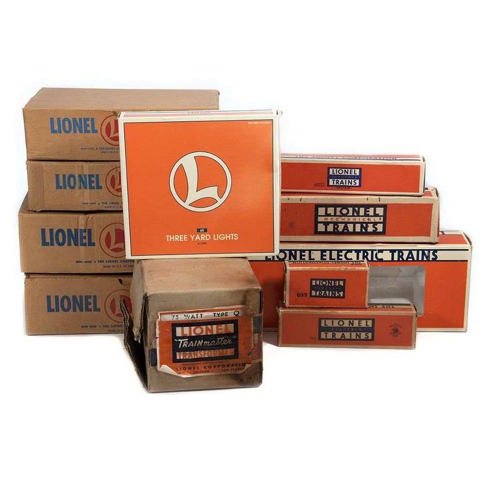 Appraisal: Lot of Lionel original boxes Lionel - UP F B