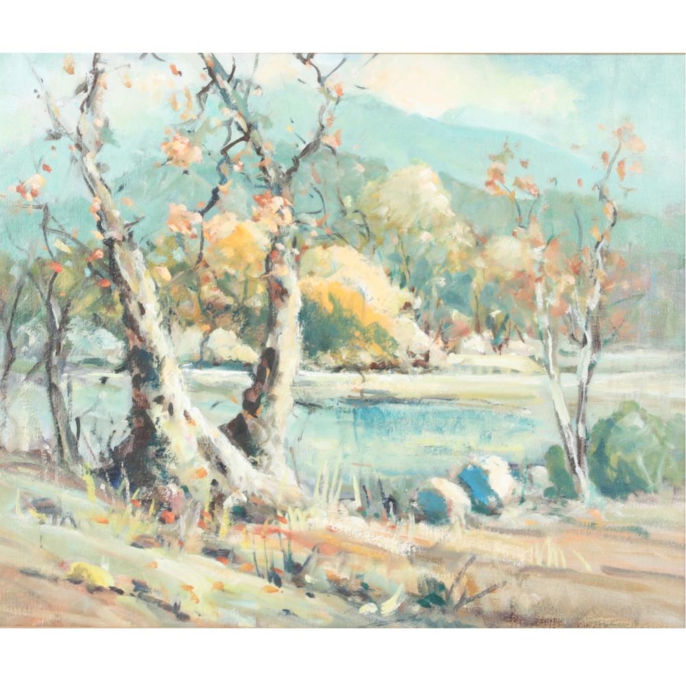 Appraisal: DERK SMIT ILLINOIS CALIFORNIA NETHERLANDS - AUTUMN LANDSCAPE OIL ON