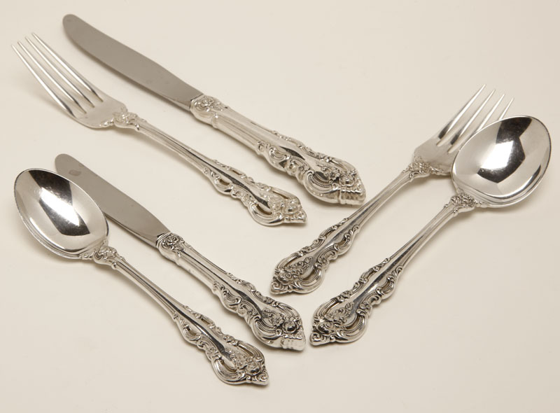 Appraisal: A Towel 'El Grandee' sterling silver flatware service for A