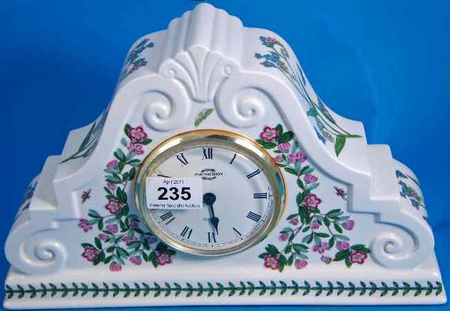 Appraisal: Portmeirion Botanical mantle Clock height cm