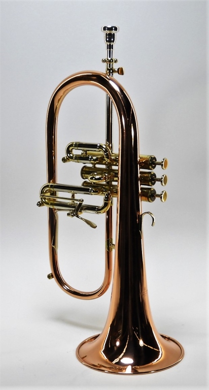 Appraisal: ZIGMANT KANSTUL COPPER PLATED BRASS FLUGELHORN California th CenturyZigmant Kanstul