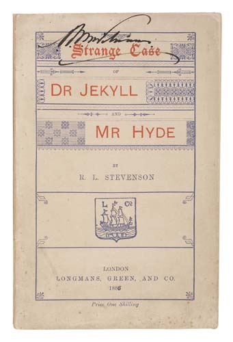 Appraisal: STEVENSON ROBERT LOUIS The Strange Case of Dr Jekyll and