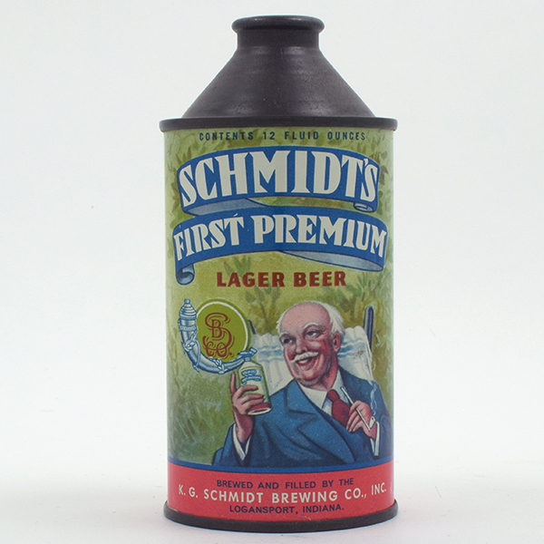 Appraisal: Schmidts First Premium Beer Cone Top NO DATE - Reference