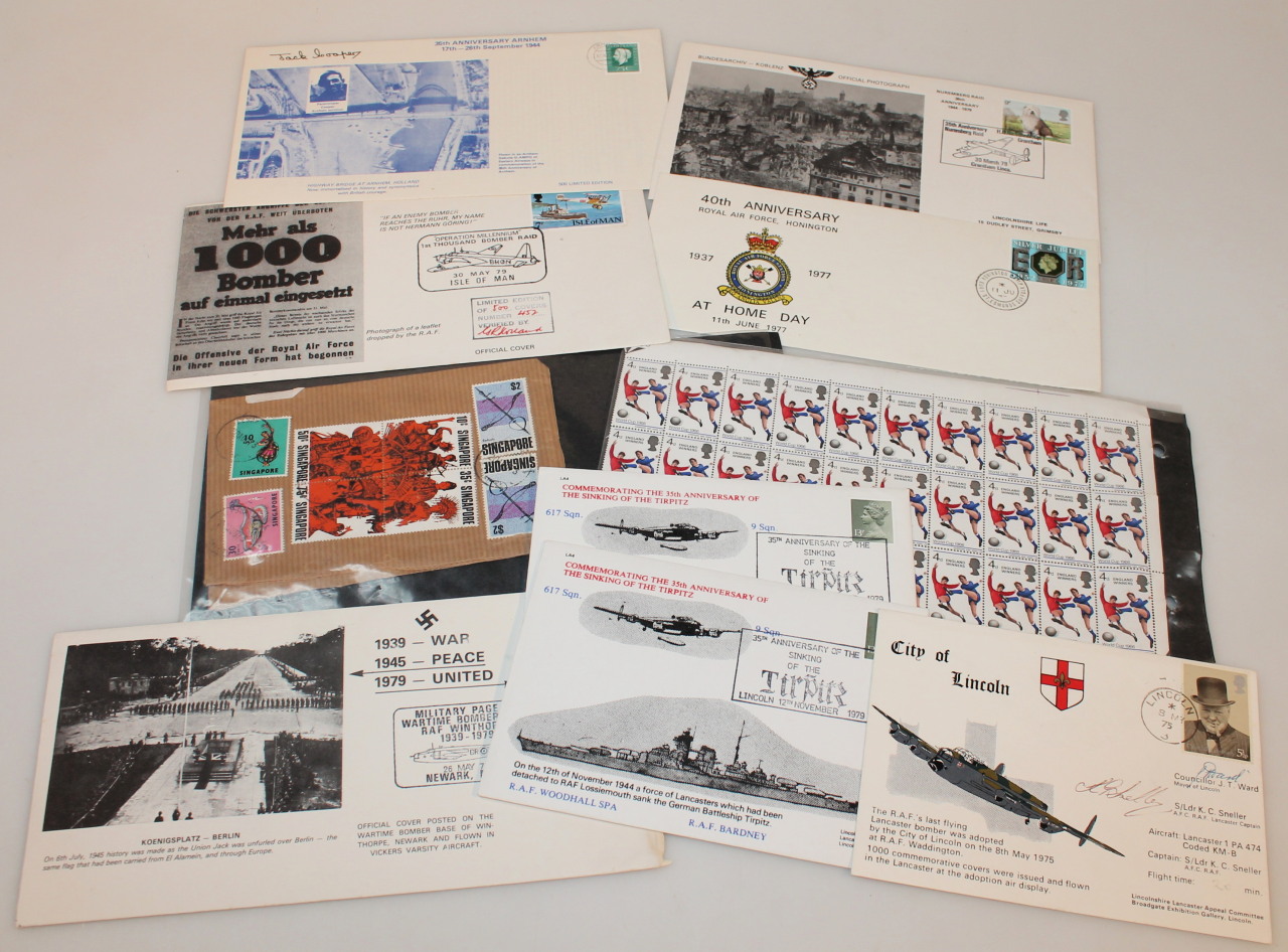 Appraisal: Various first day covers aeronautics related to include th anniversary