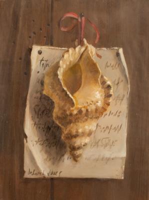 Appraisal: Deborah Jones - Still Life with Shell oil on board