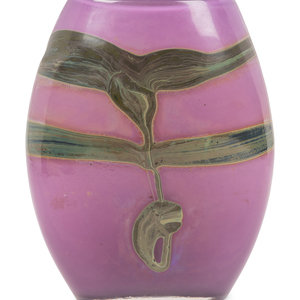 Appraisal: A Studio Glass Vase Attributed to Samuel Herman for Val