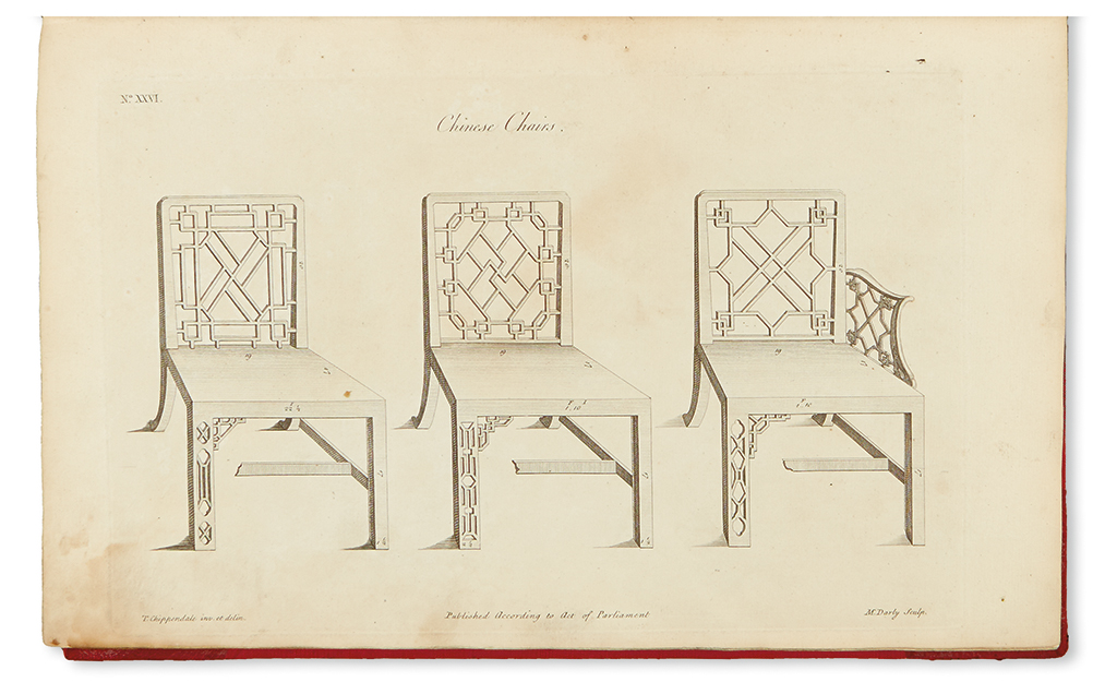 Appraisal: CHIPPENDALE THOMAS Gentleman and Cabinet-Maker's Director being a large collection