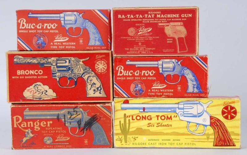 Appraisal: Lot of Cap Gun Boxes Description Includes Long Tom Ranger