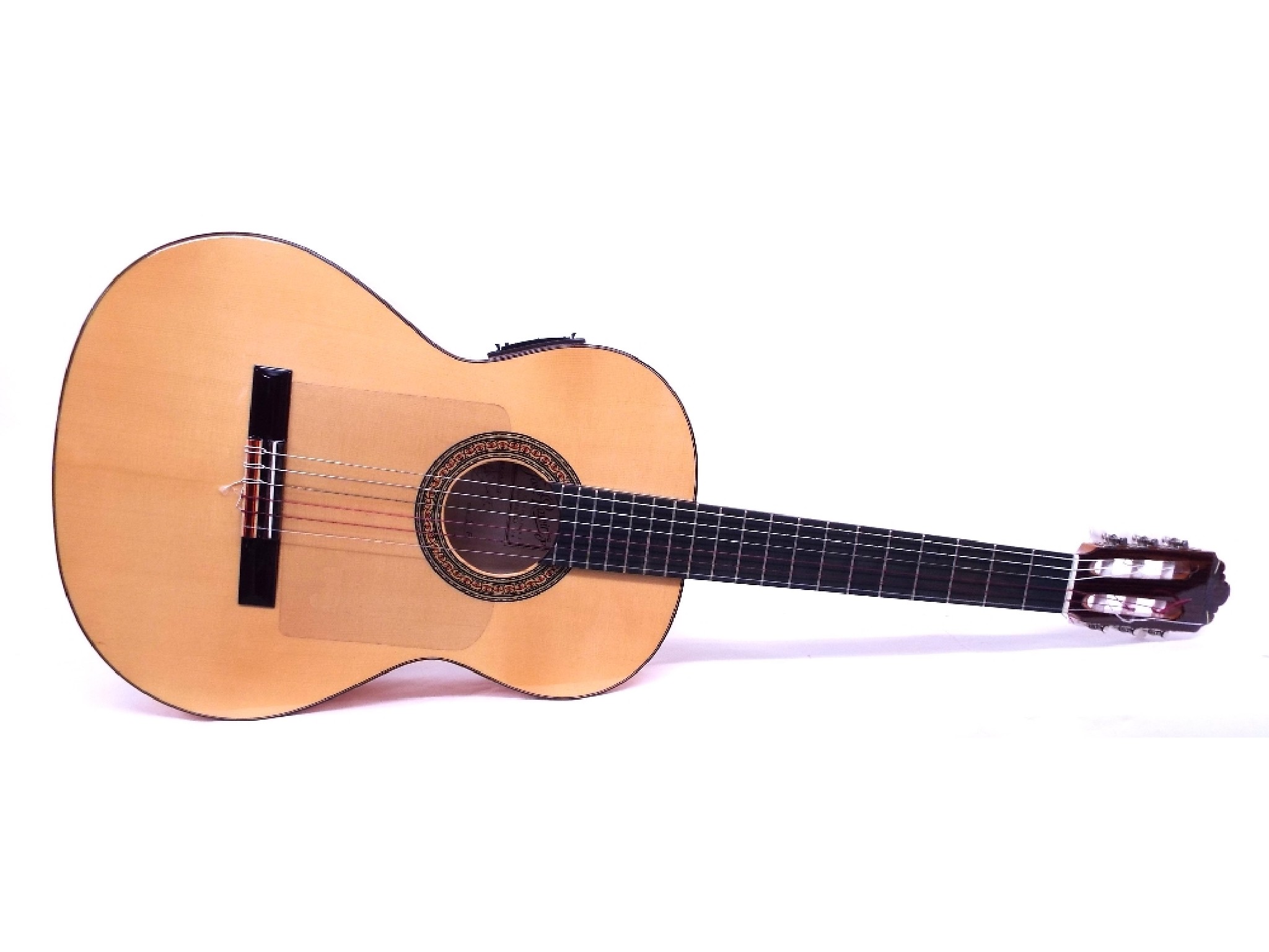 Appraisal: Contemporary classical guitar with Fishman Classic Four Deluxe electric pickup