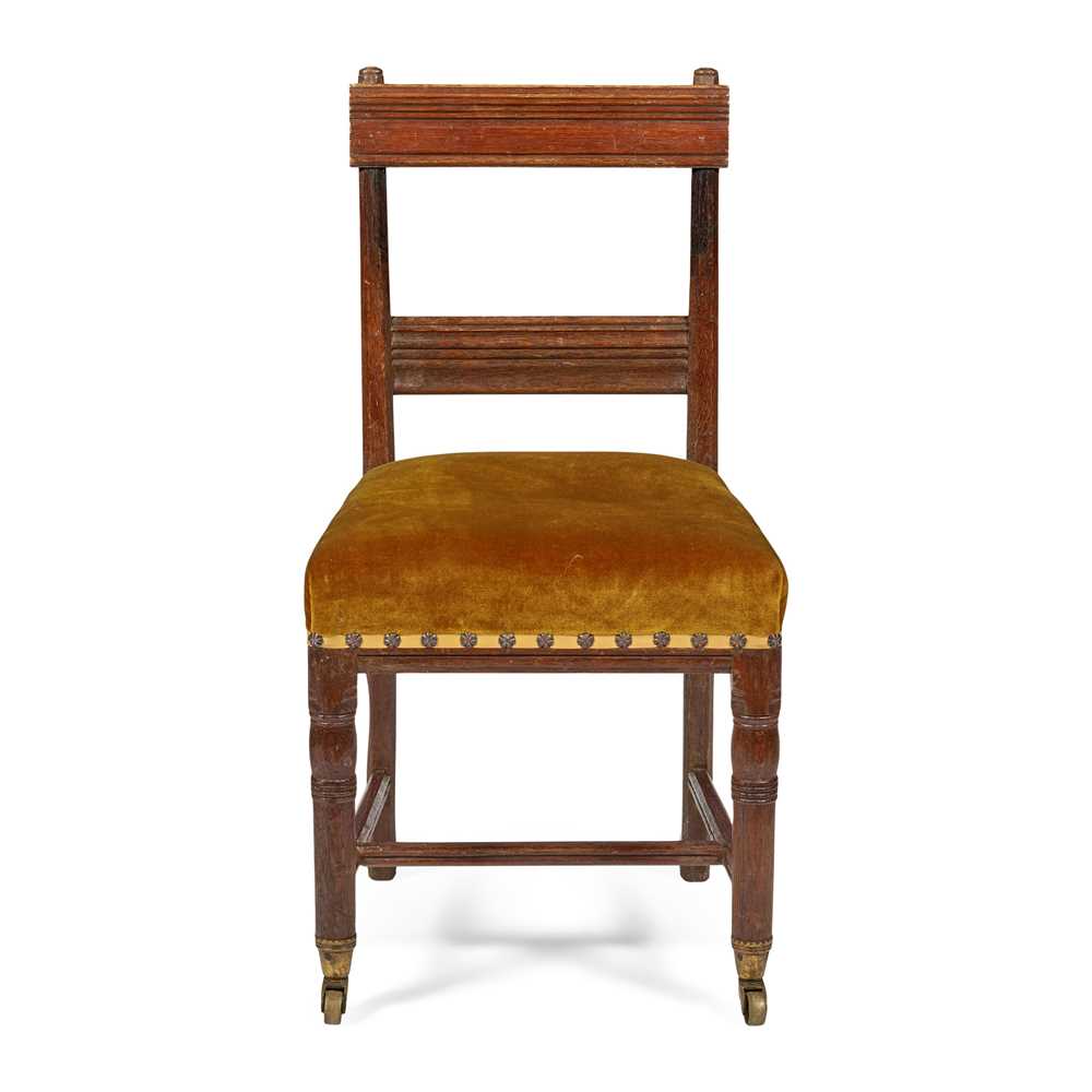 Appraisal: GEORGE EDMUND STREET - GOTHIC REVIVAL SIDE CHAIR CIRCA oak