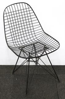 Appraisal: Harry Bertoia Knoll Vintage Black Wire Side Chair Mid-Century Modern