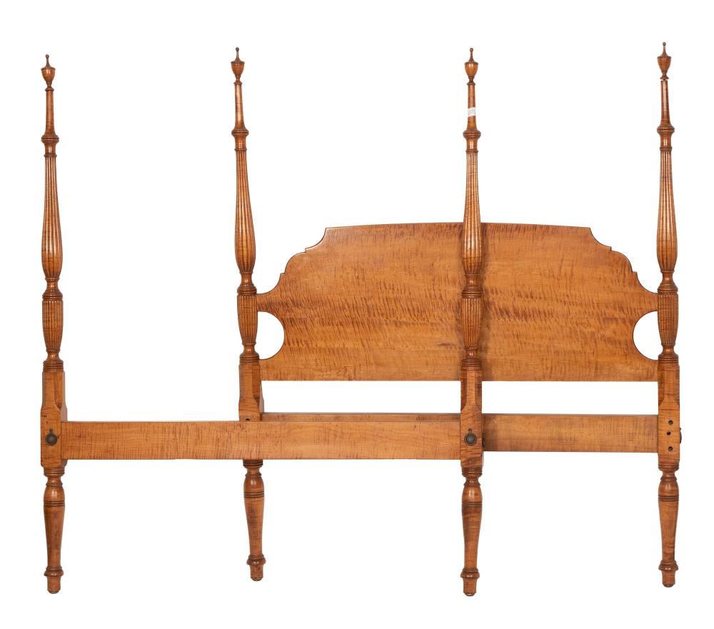 Appraisal: BENCH-MADE FULL-SIZE BED TH CENTURY HEIGHT WIDTH BENCH-MADE FULL-SIZE BED