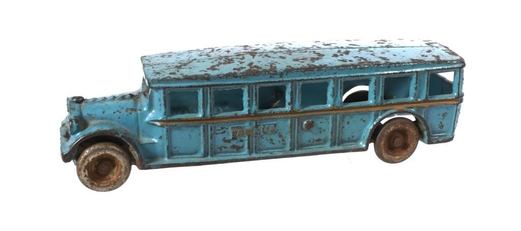 Appraisal: Arcade cast iron Fageol motor safety coach bus Toy measures