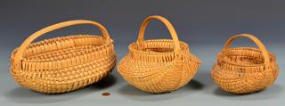 Appraisal: Signed Southwest VA Jones Family Baskets signed Scott County Virginia