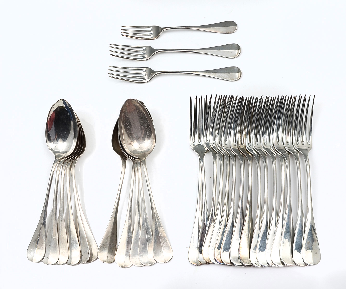 Appraisal: HOWARD COIN SILVER FLATWARE Approx Ounces Comprising - Large serving