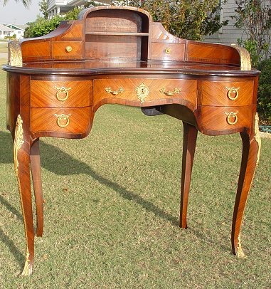 Appraisal: LOUIS XV STYLE FRENCH ORMOLU DESK Kidney shaped desk with