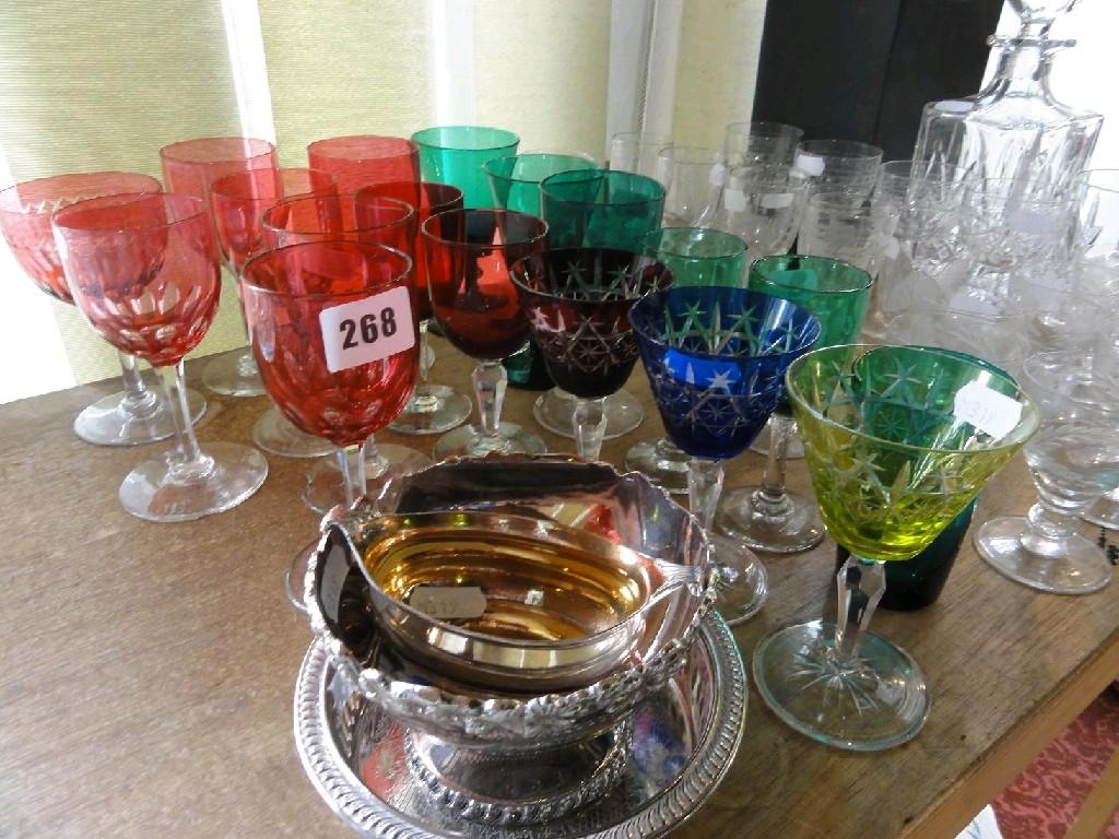 Appraisal: A collection of th century and other glassware including cranberry