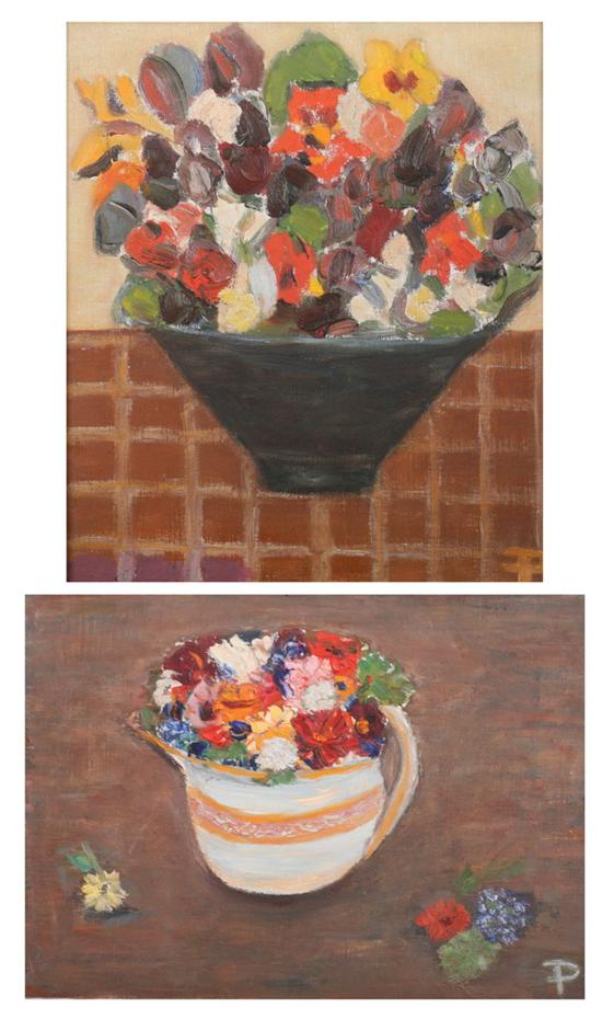 Appraisal: DUNCAN PHILLIPS American - FLOWERS IN A BOWL and LUSTRE