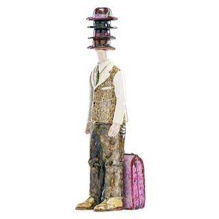 Appraisal: JACK EARL Ceramic sculpture JACK EARL b Untitled sculpture Man