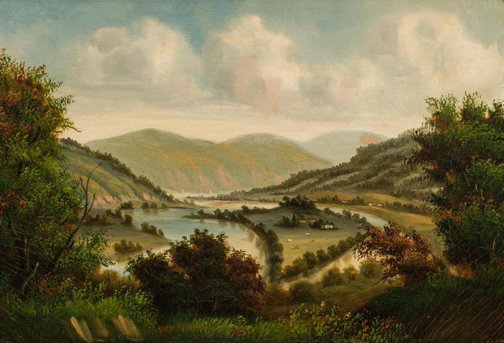 Appraisal: WILLIAM GUY WALL attributed American Irish - Farm in the