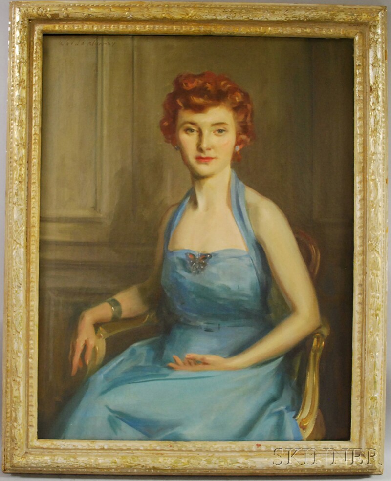 Appraisal: Waldo Murray American - Portrait of a Lady with a