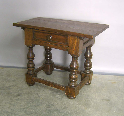 Appraisal: Jacobean style work table h w