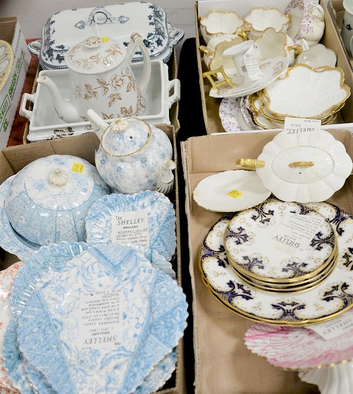 Appraisal: Five tray lots of porcelain and china to include Wileman