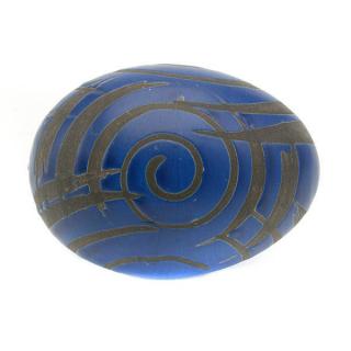 Appraisal: French Deco Blue Egg French Deco Blue Egg