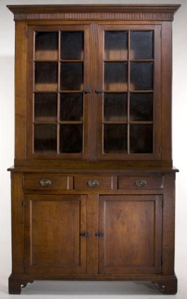 Appraisal: Excellent Southern Chippendale Stepback Cupboard Western North Carolina circa -