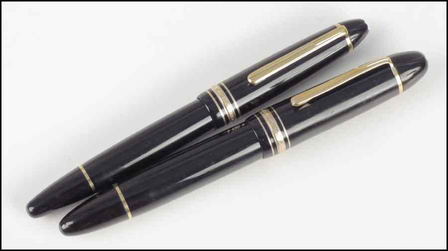 Appraisal: MONTBLANC MEISTERSTUCK FOUNTAIN PEN With an karat gold nib Together