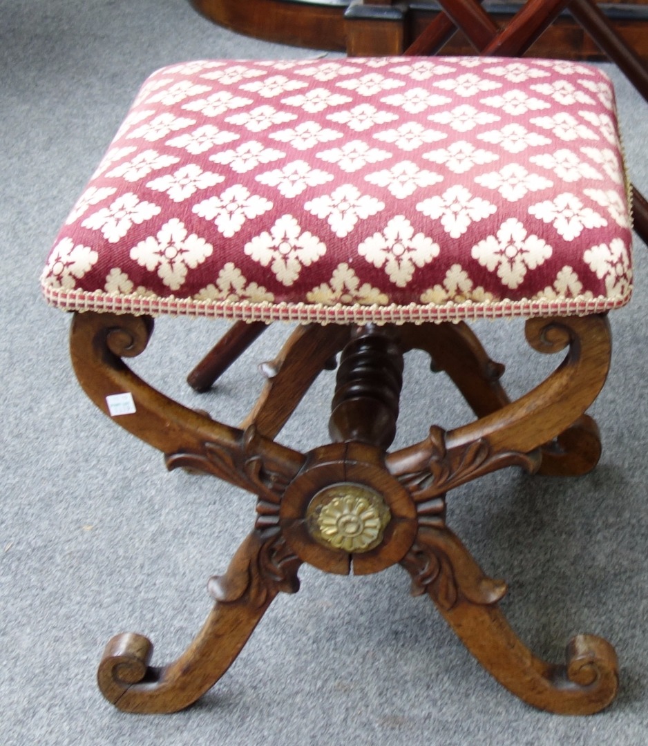 Appraisal: A th century rectangular mahogany butlers tray on later stand