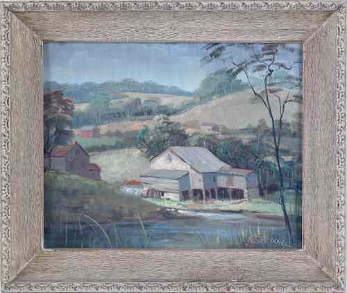 Appraisal: Two oil on board landscapes by Jerry Doyle x and