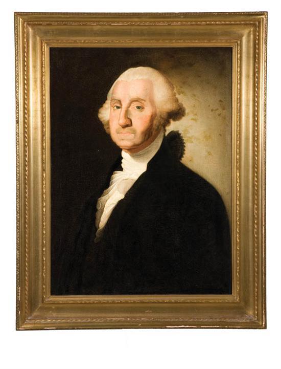 Appraisal: PORTRAIT OF GEORGE WASHINGTON AFTER GILBERT STUART AMERICAN - American