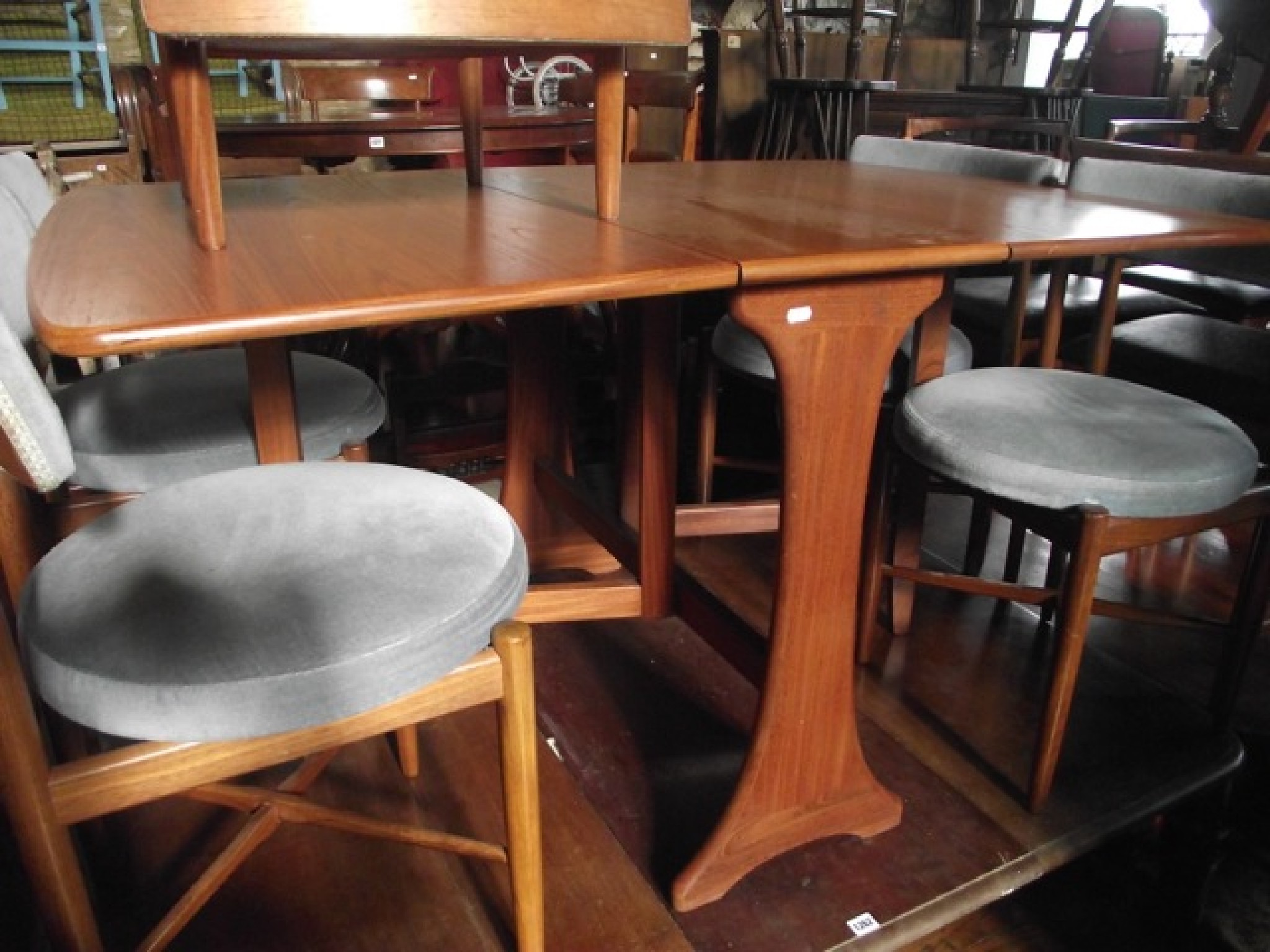 Appraisal: A mid th century G plan teak drop leaf gateleg