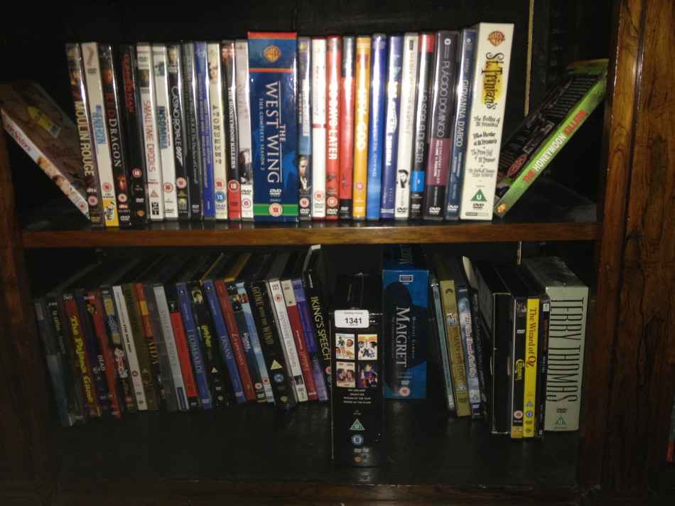 Appraisal: DVD films shelves