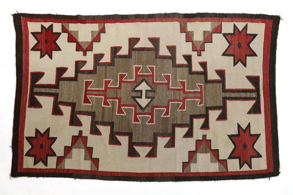 Appraisal: Navajo Crystal Area Rug ca Navajo Crystal Area Rug ca