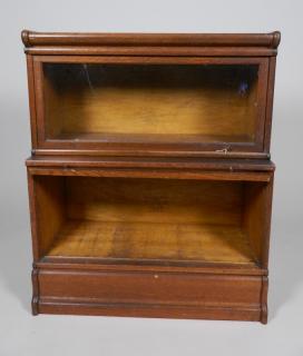 Appraisal: Mission Style Barrister Step Back Bookcase Mission Style Barrister Step