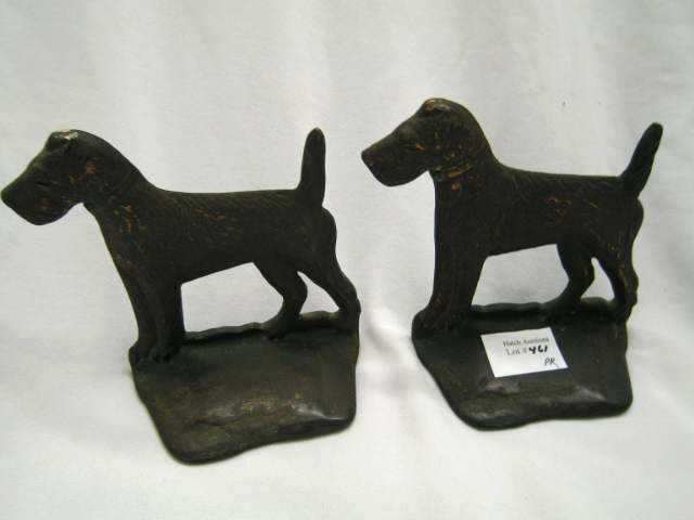 Appraisal: Pair of Deco Dog Bookends all original